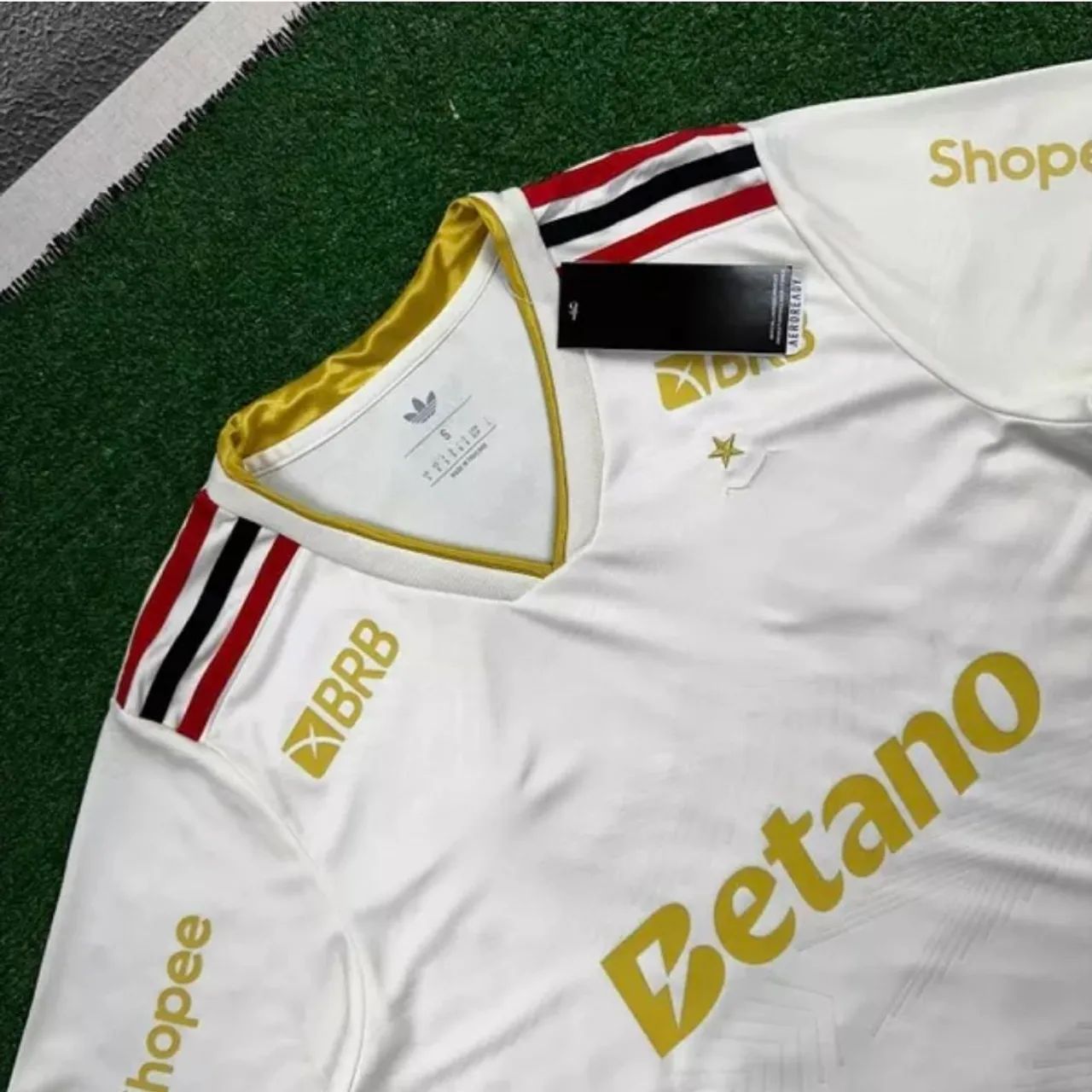 Camisa Flamengo 25/26 - Bege - Foto 2