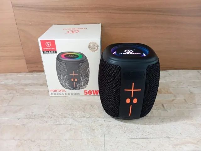 Caixa de Som Kapbom Bluetooth com Grave Forte a Prova D'água