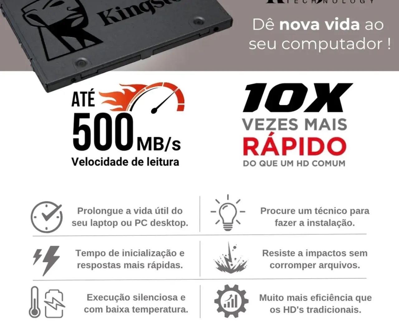 Kit 10 SSD 480 gb - Foto 3
