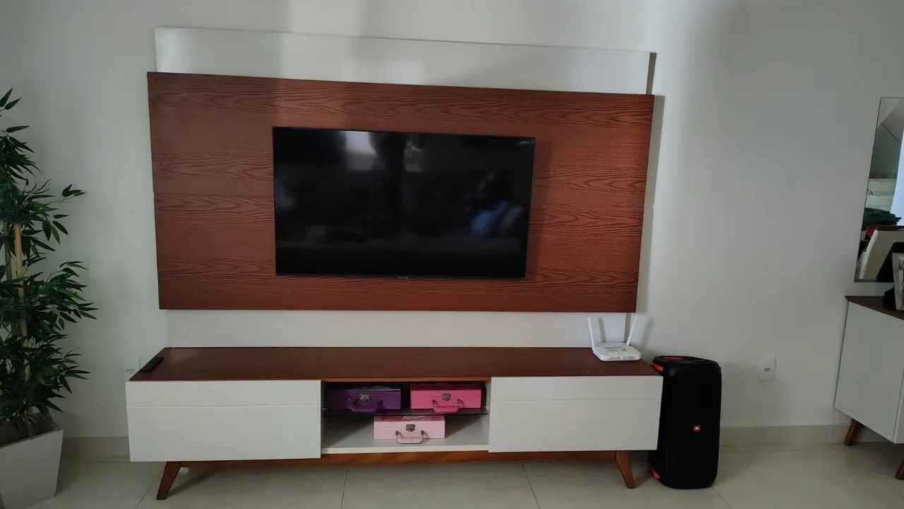Rack com painel 