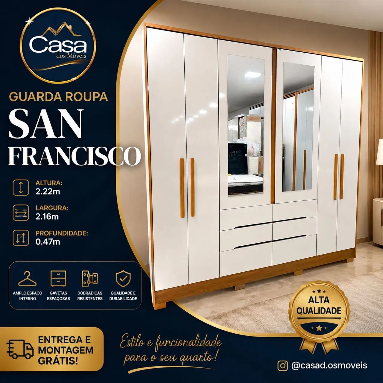 Guarda roupa San Francisco 