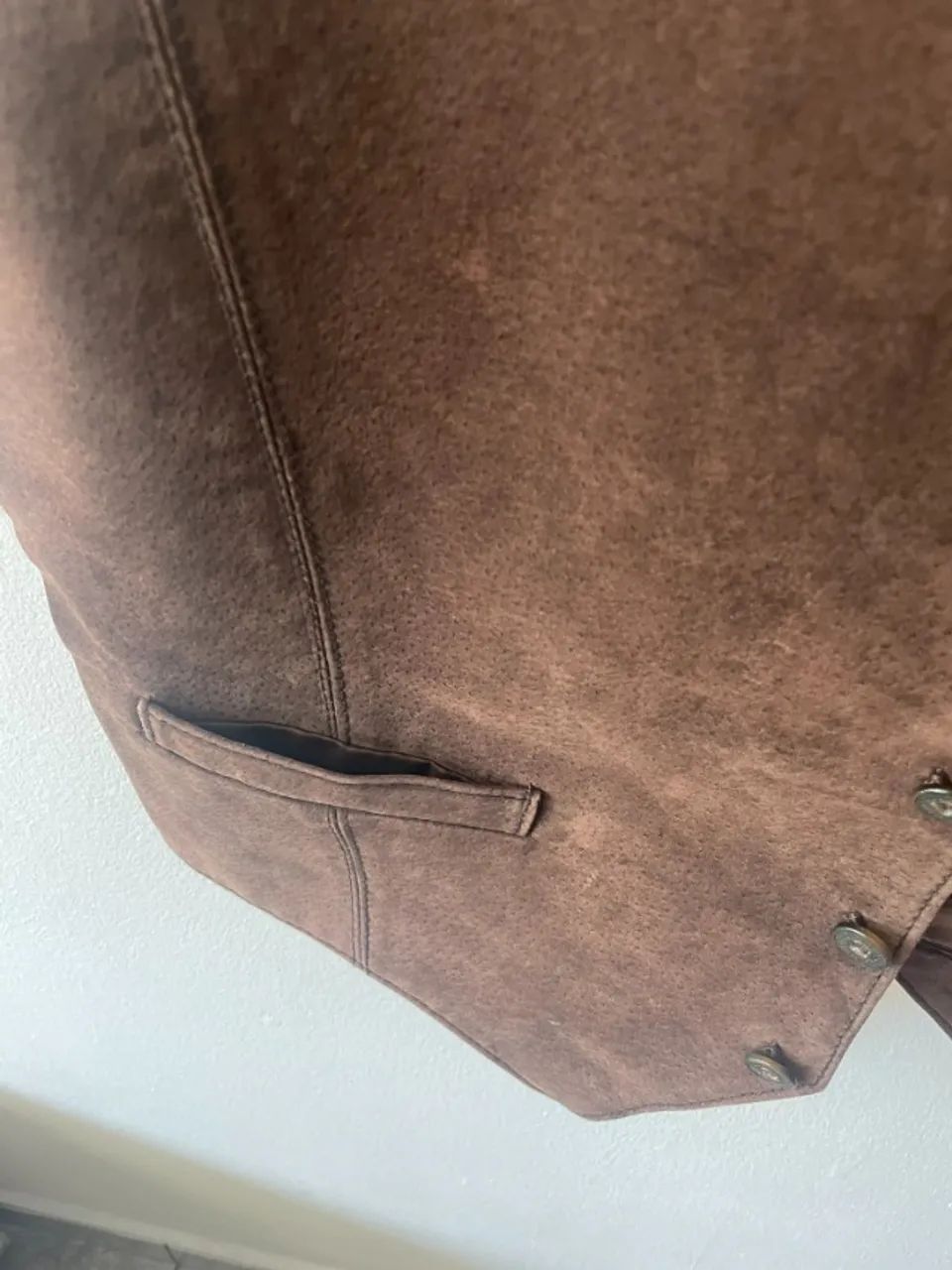 Colete de couro M - Masculino - Foto 5