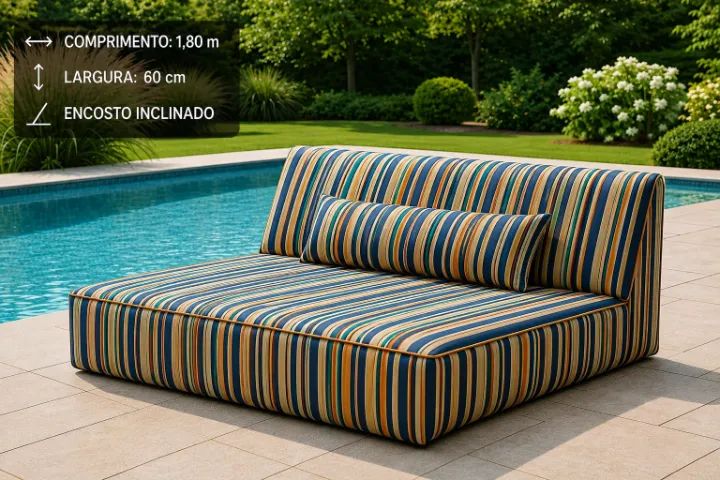 Sofá Outdoor Confort Premium para Área Externa