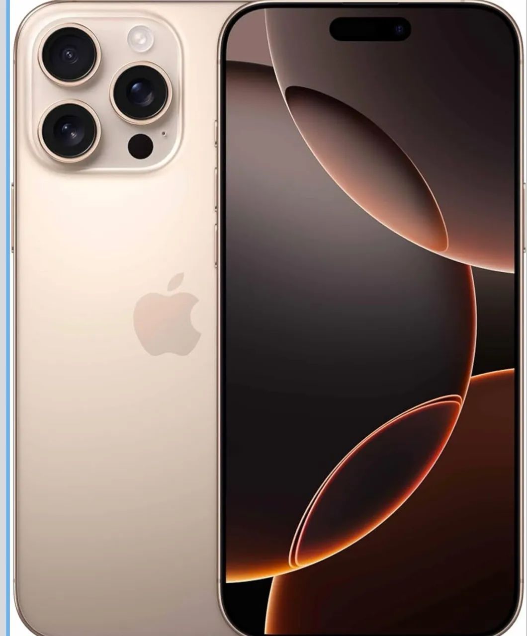 iPhone 16 ProMax 512 gb titânio natural - excelente, sem nenhum
