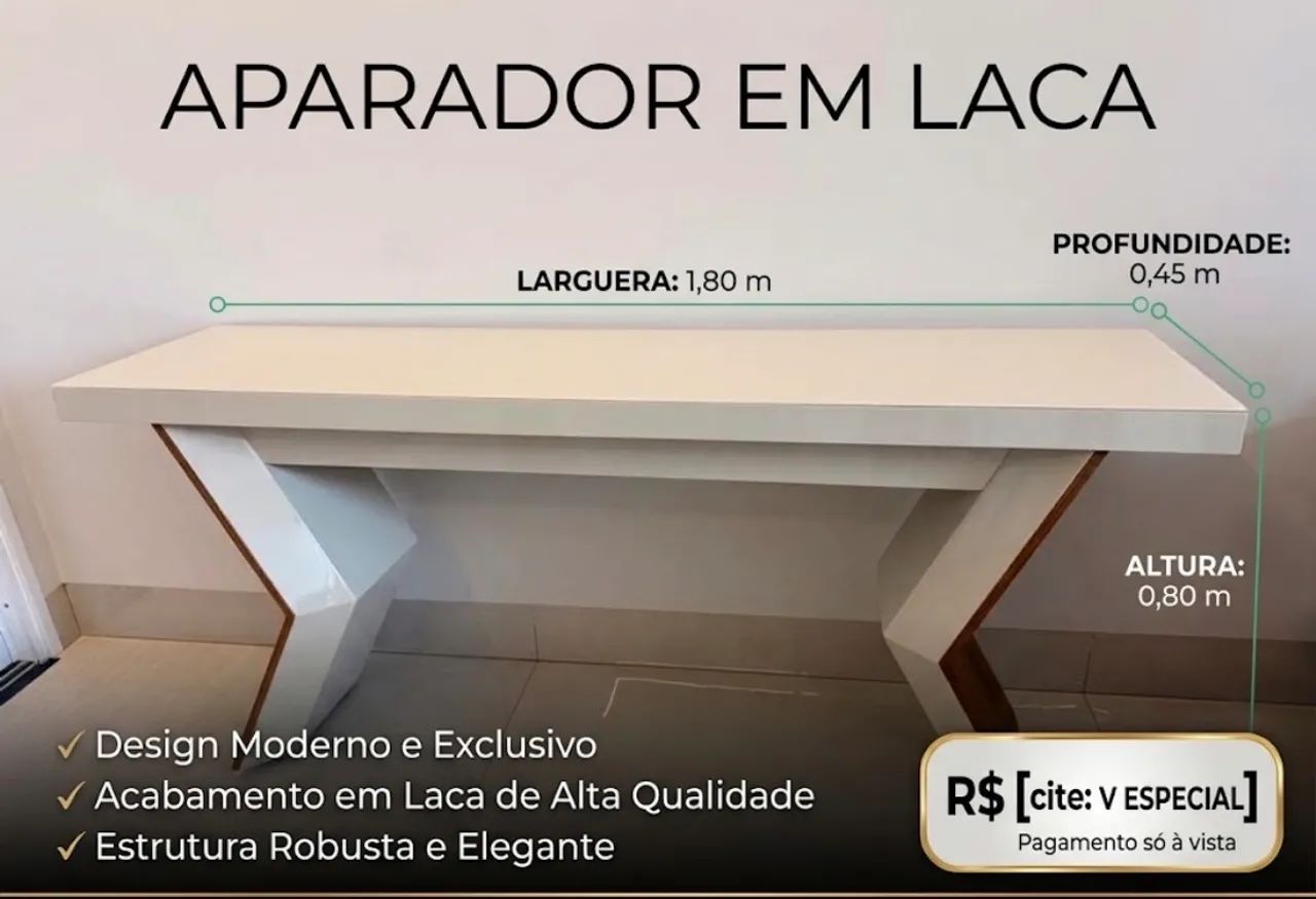 Mesa e Aparador em Lacqua - Foto 5