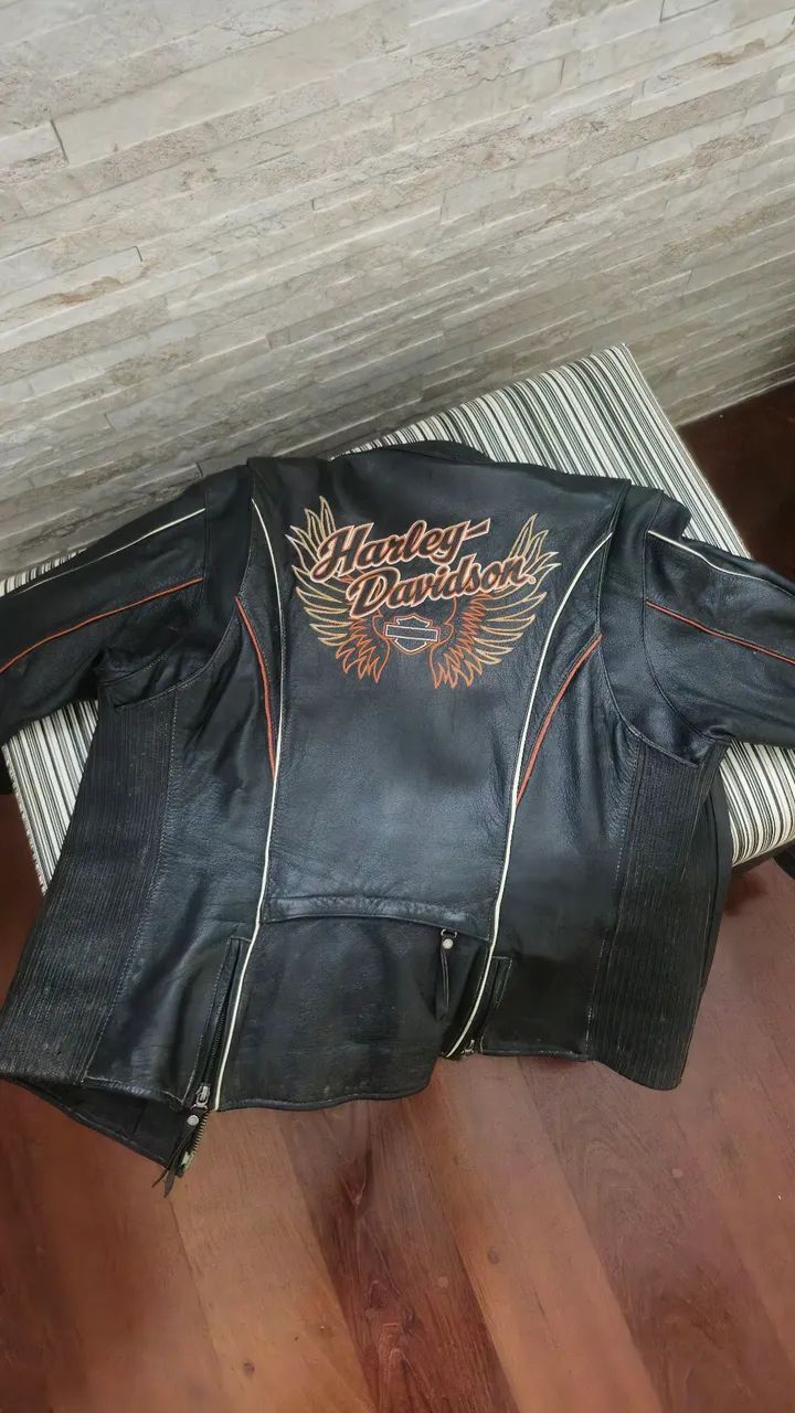 Jaqueta de Couro forrada Harley Davidson Original  - Foto 2
