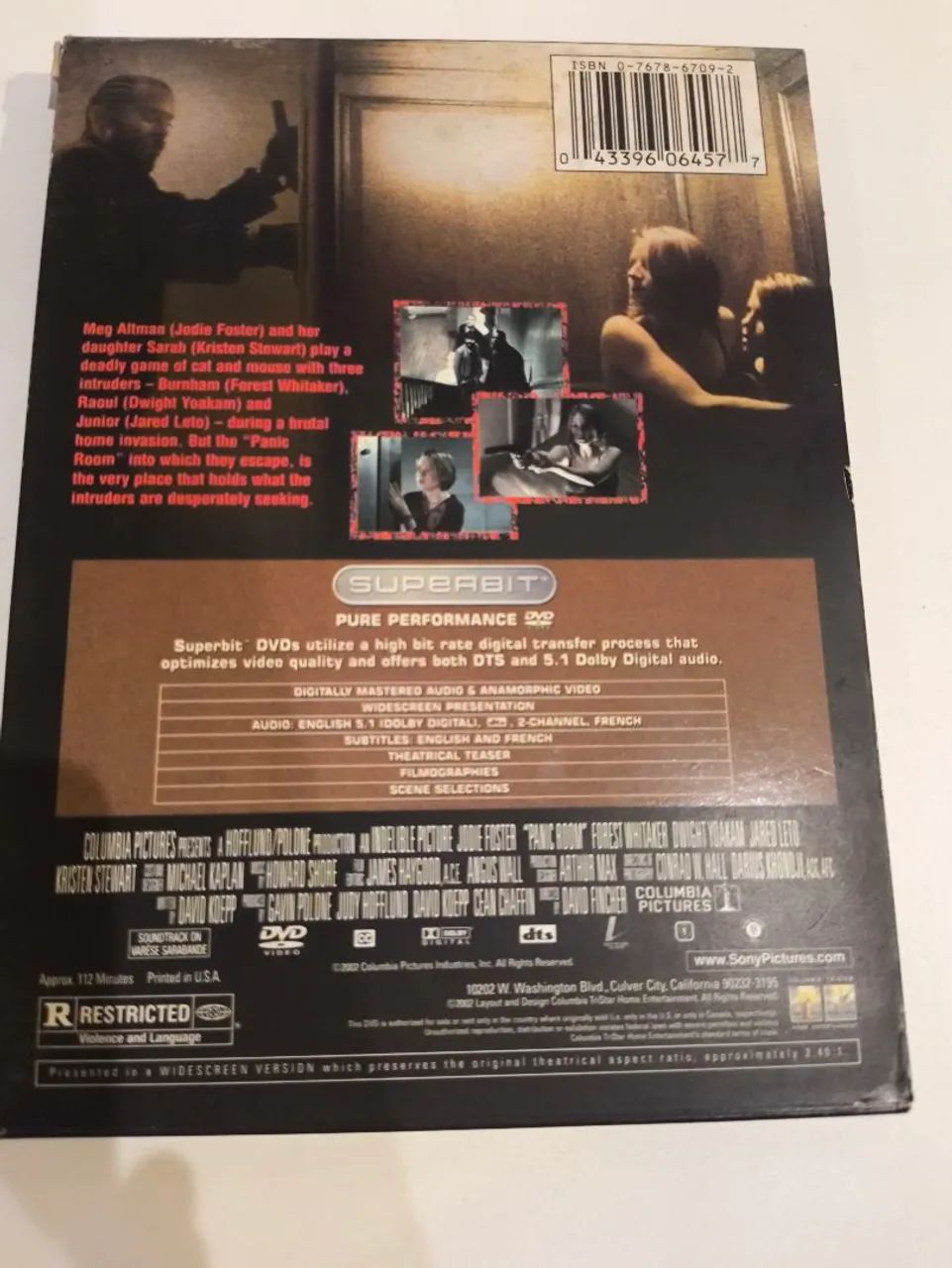 Dvd PANIC ROOM  (O QUARTO DO PÂNICO ) IMPORTADO  - Foto 2