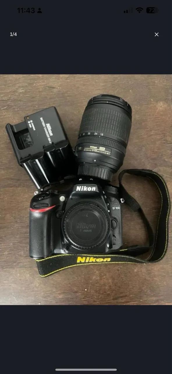 Câmera Nikon D7100 - com lente 18-105mm