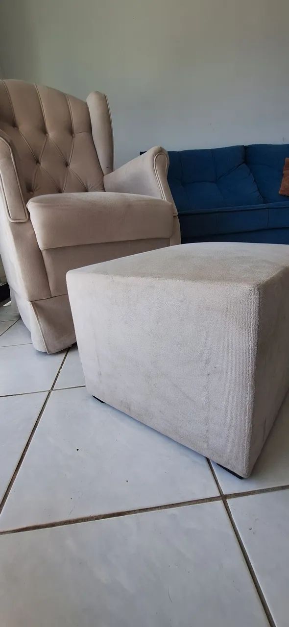 Poltrona balan ço com puff - Foto 2