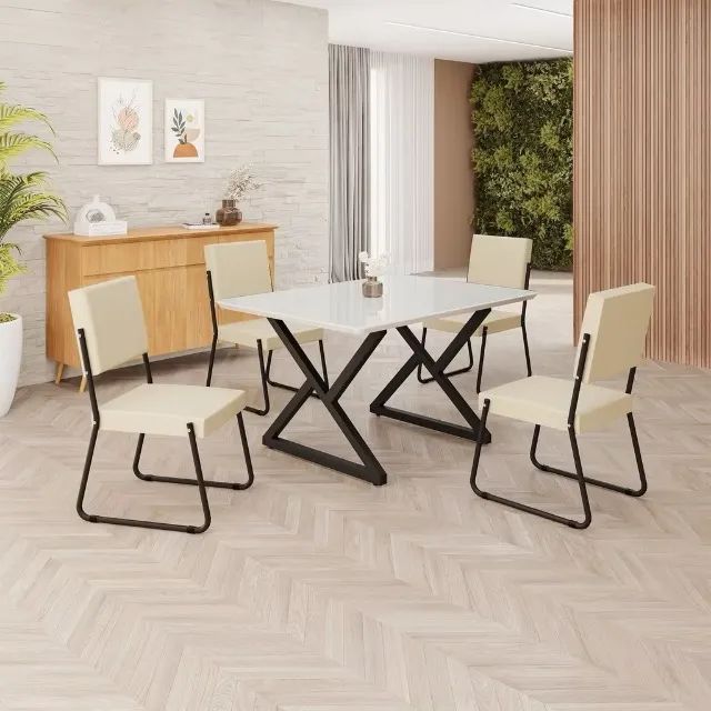 Conjunto mesa de jantar com 4 cadeiras - Foto 4
