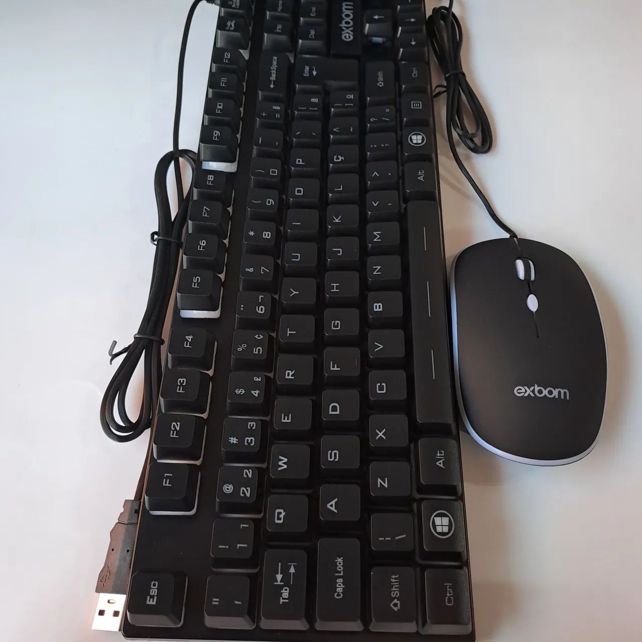 Kit teclado e mouse Exbom com LED - Foto 4