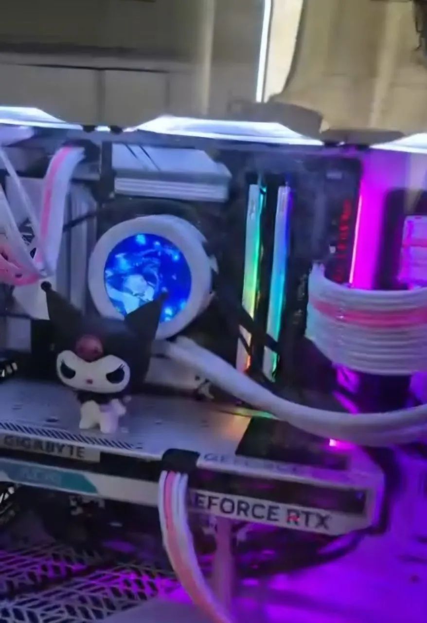 Gabinete Gamer Branco Coolermaster masterbox 520 mesh