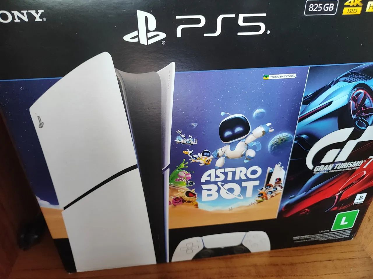 Ps5 na caixa 6 meses de uso com plano plus até abril de 2027