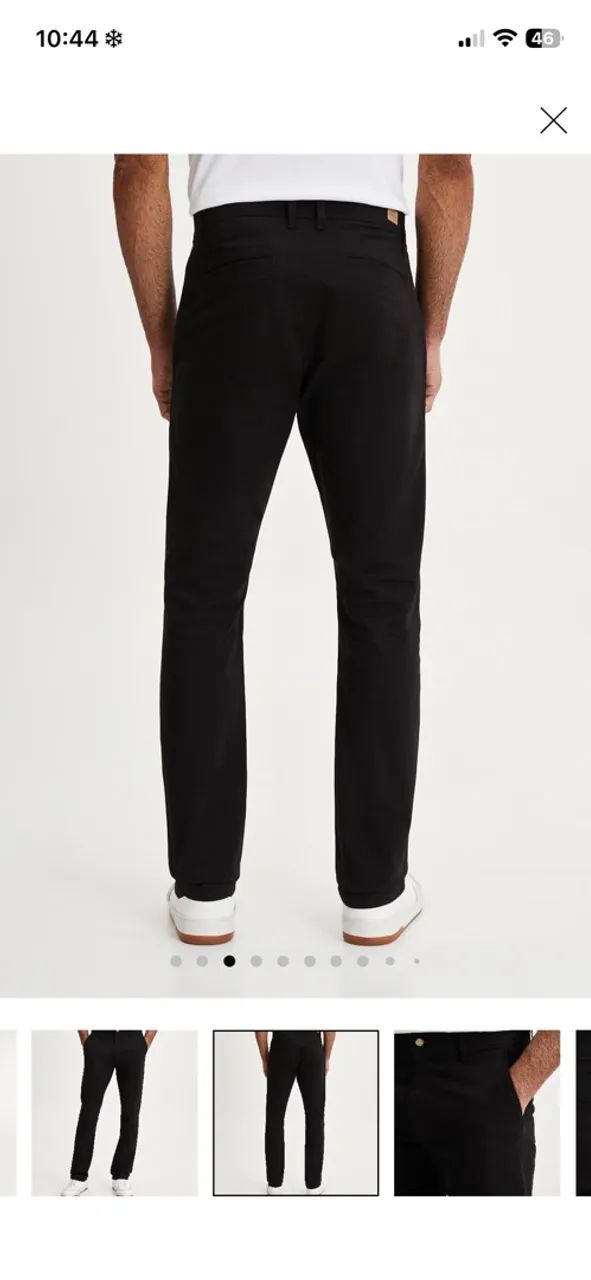 Calça slim básica em sarja com elastano  - Foto 2