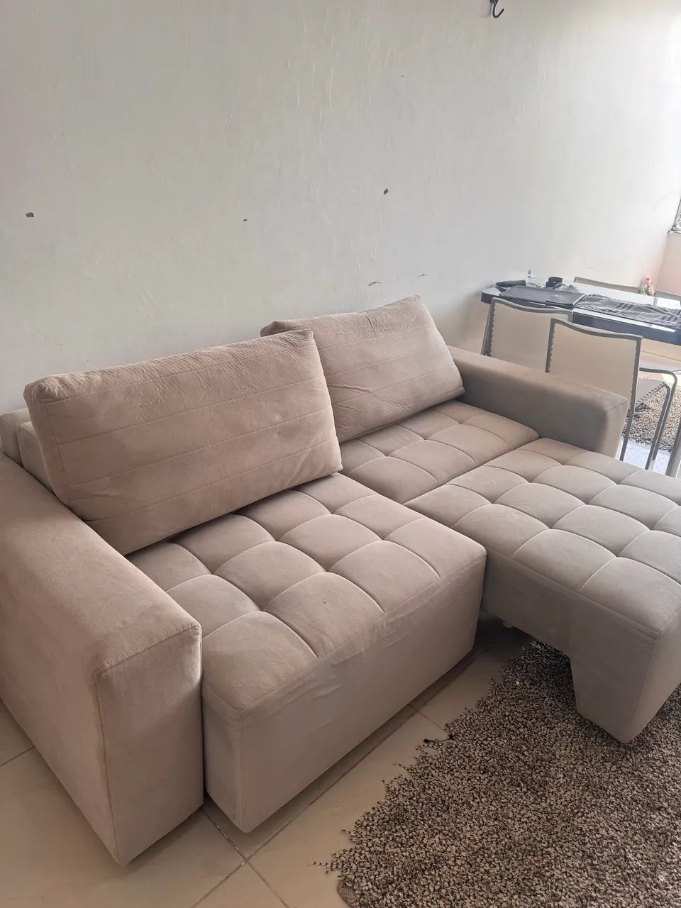 Sofá retrátil 2 lugares 