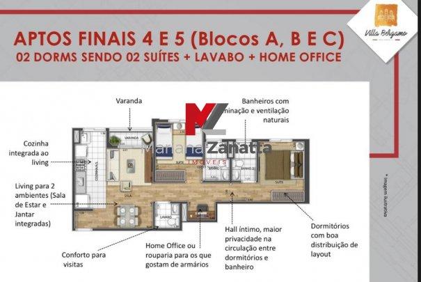 Villa Bergamo - Apartamento em Lançamentos no bairro Jardim Firenze - Santa Bárb... - Foto 10