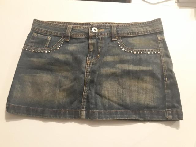 Mini saia jeans
