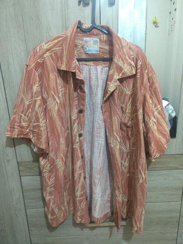 Camisa de botão estampada