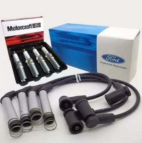 Kit Cabos + Velas Ford Originais Ecosport Ka Fiesta Promoção