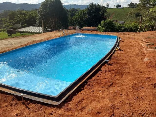 Piscina de fibra 8,00 4,00 com instalação - Foto 3
