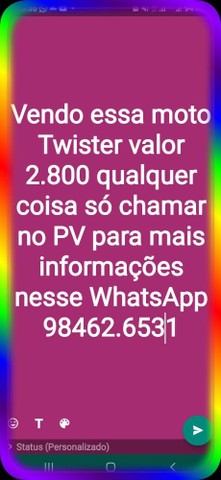 VENDO MOTO TWISTER