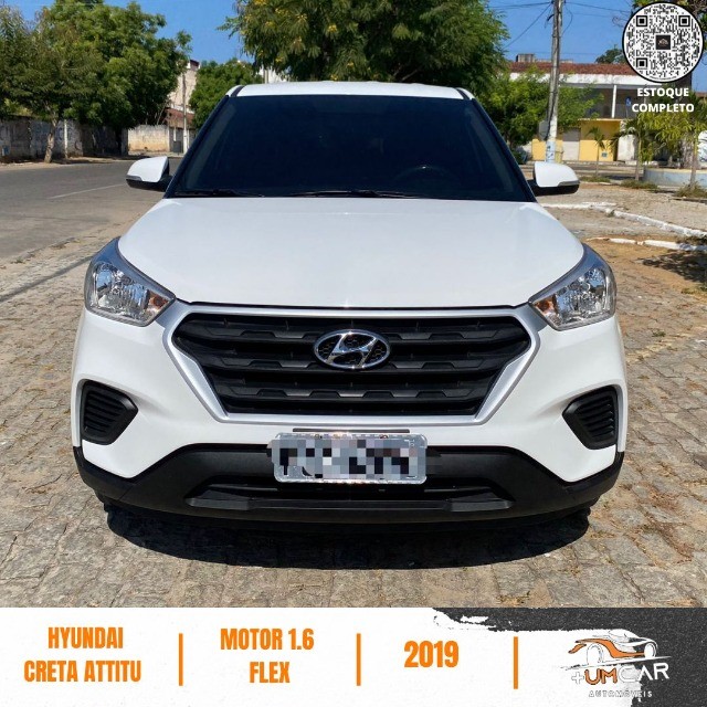 HYUNDAI CRETA ATTITUDE 1.6 AUTOMATICO 2019 14.000KM BRANCO PRONTA ENTREGA