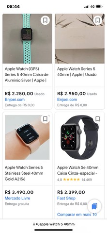 apple watch 5 usado mercado livre