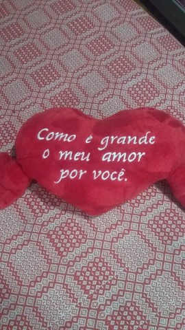 Coração pelúcia e Luigi  - Foto 2