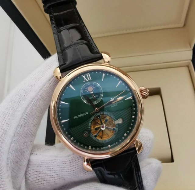 Relógio Vacheron Constantin Automatico Couro Novo