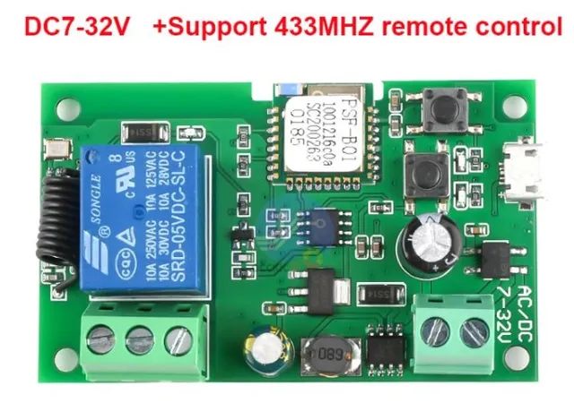 Sonoff Relê Interruptor Wifi 5v 12v Rf  Pulso Portão De Garagem  Alexa COD-AM529  - Foto 2