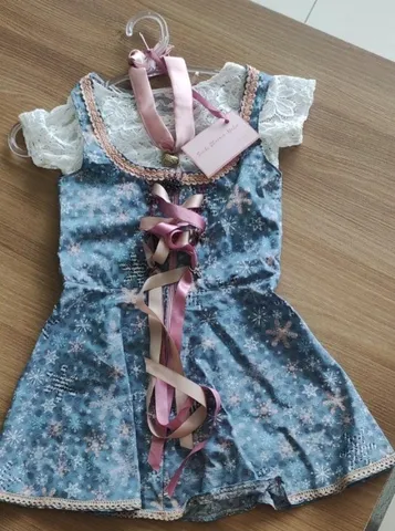 Traje / fantasia completo infantil feminino 6 anos, típico alemão, oktoberfest, Frozen