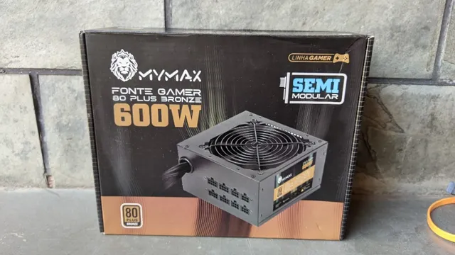 Fonte Gamer ATX 600W Semi-Modular, Gamemax, PFC Ativo, 80 Plus Bronze, GM600