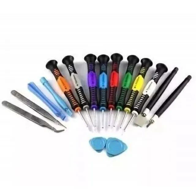 Kit de ferramentas manutenção de notebook e celular com pinça - Foto 2