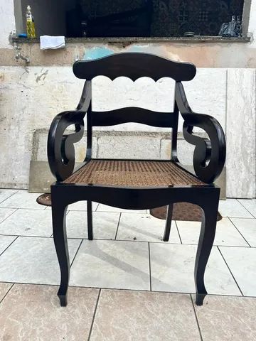 Cadeira Estilo Mineira Rabo de Macaco com Braços em Cedro - Foto 2