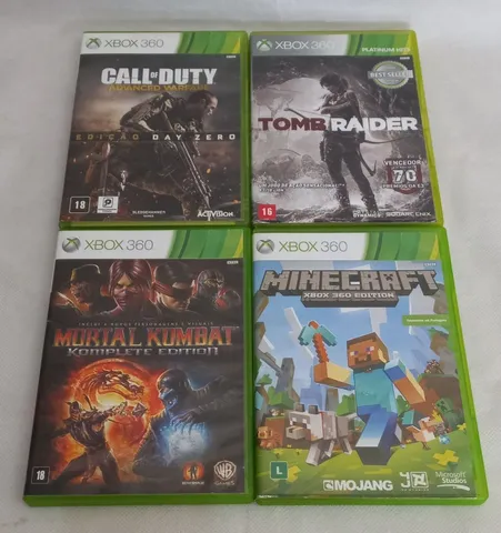 Xbox 360 Bloqueado + Jogos + Controles, Console de Videogame Xbox Usado  91697558