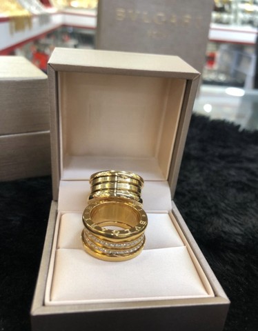   Alianças aneis de luxo bvlgari com caixa original bulgari