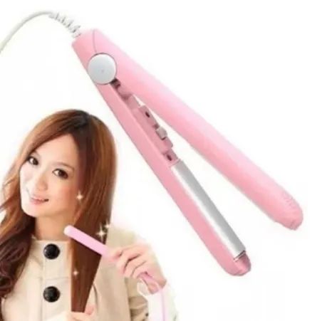Mini Chapinha Prancha para Cabelo Portátil Alisa e Modela Cachos z077  - Foto 3