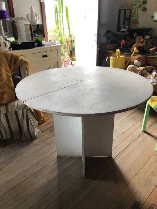 Mesa redonda com 1,00mt- com pés fixos - Foto 2