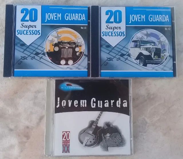 jovem guarda-3 cds originais-usados/conservados(pacote)