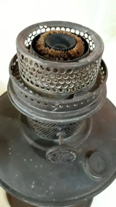 Lampião Aladim vidro original anos 50 - Foto 3