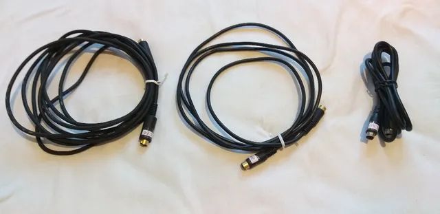 Cabos extensores S video macho para S vídeo macho, 4 pinos, machos, novos,