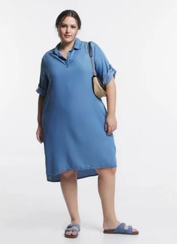 Vestido chemise jeans 