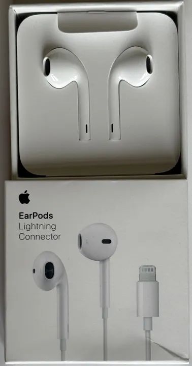 Apple EarPods Lightning Connector - novos - Foto 2