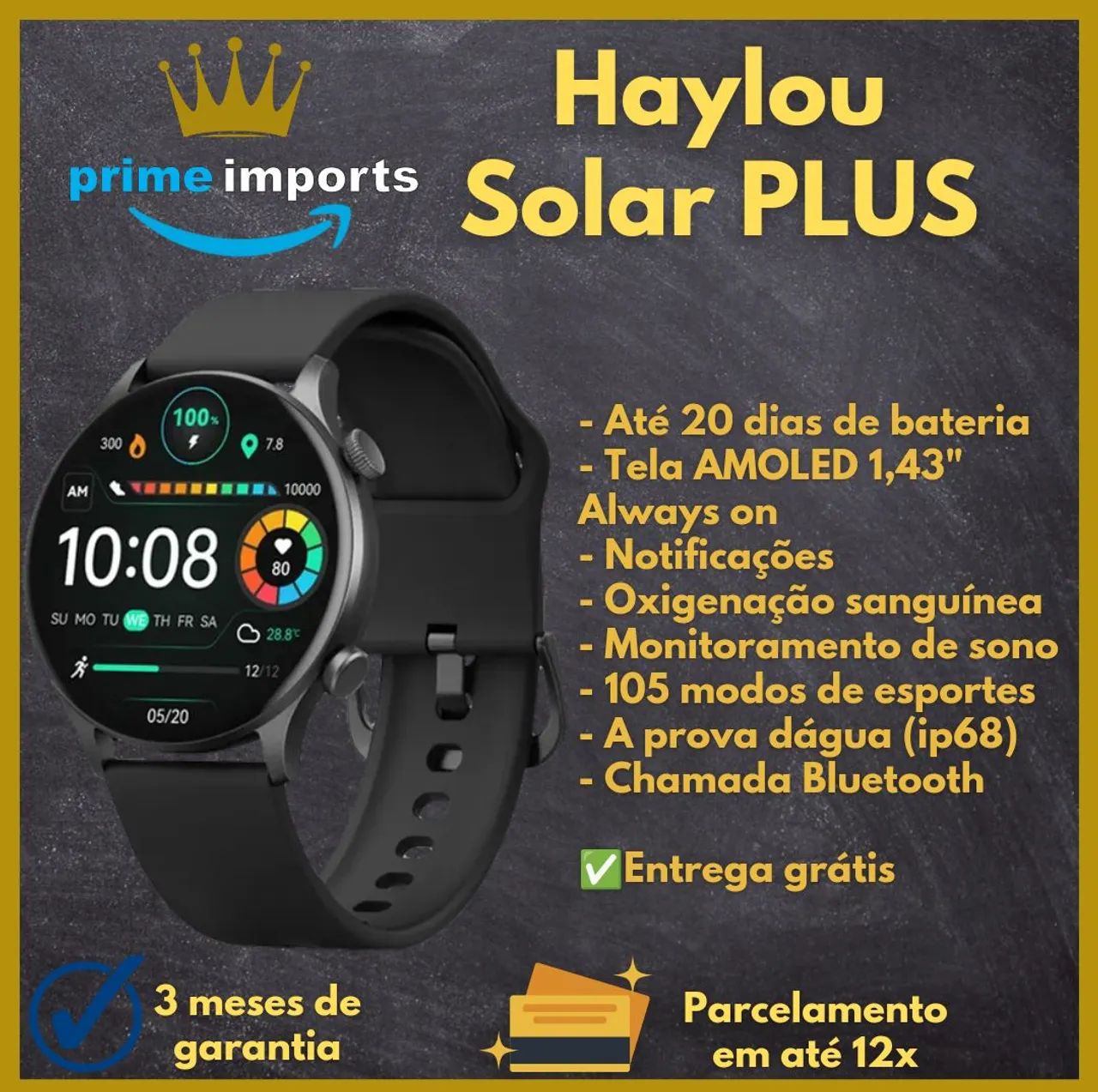 Haylou Solar Plus *LACRADO*GARANTIA*