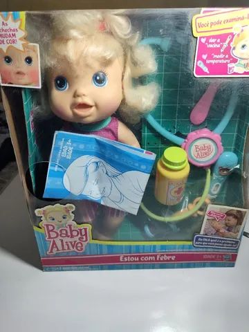 Boneca Baby Alive Estou Com febre fala português Hasbro 