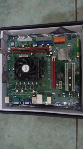 Kit Placa Mãe + Processador c/ cooler + Memórias - Foto 2