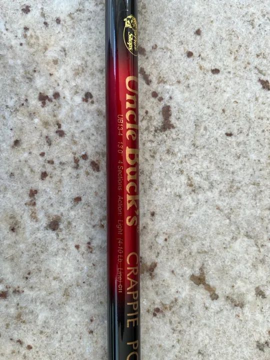 Vara de Pesca Uncle Duck's Crappie Pole UB13-4 13'0" 4 Seções
