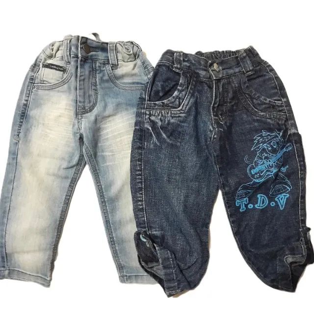 lote de calças jeans para menino de 1 e 2 anos - 2 peças - Foto 2
