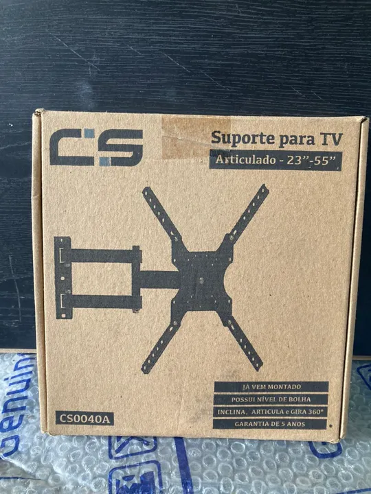 SUPORTE TV CS0040A 23" - 55" ARTICULADO 360° (NOVO - GARANTIA 3 MESES)