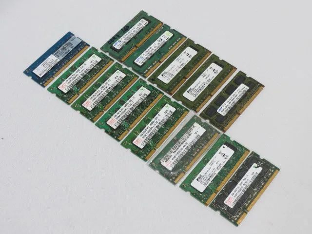 Lote Com 12 Pentes De Memória Para Notebook De 1gb E 2gb - Foto 3